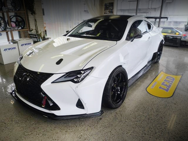 Front exterior of AVC10 LEXUS RC300h F SPORT.