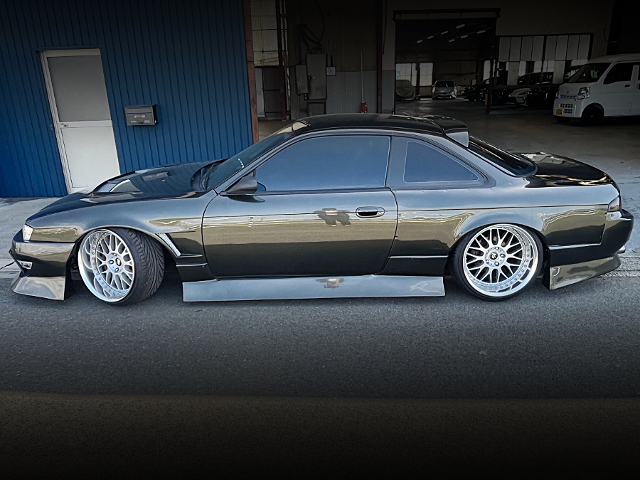 Side exterior of S14 NISSAN SILVIA.