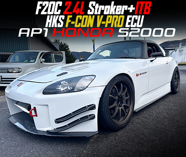 F20C 2.4L Stroker+ITB and HKS F-CON V-PRO ECU, in the AP1 HONDA S2000.