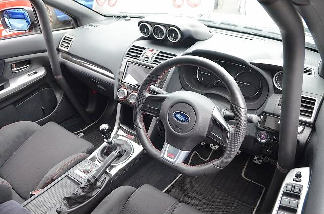 Interior of VAB SUBARU WRX STI.