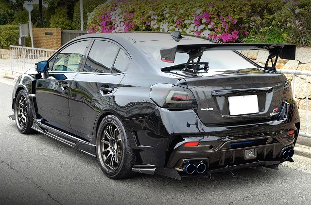 Rear exterior of VAB SUBARU WRX STI.