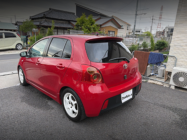Rear exterior of NCP91 VITZ RS.