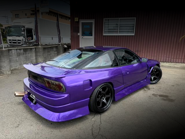 Rear exterior of WIDEBODY 180SX TYPE-X.