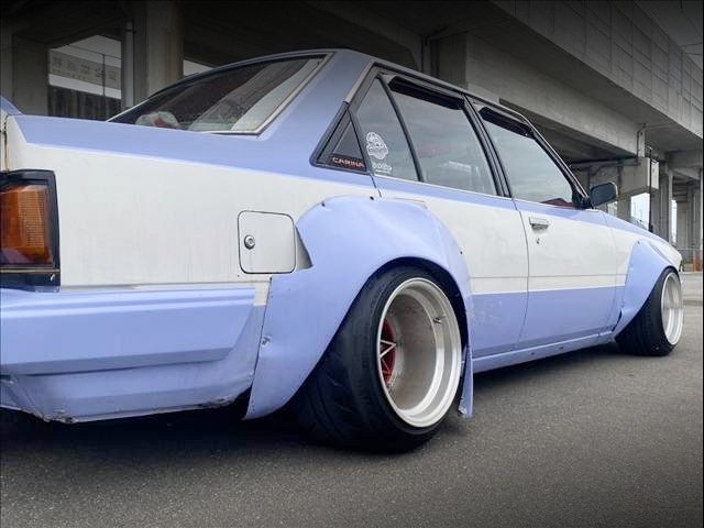 Rear Side exterior of JDM WORKS WIDEBODY AA63 CARINA 4-DOOR.