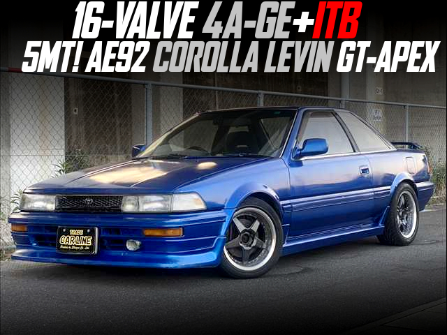 16-VALVE 4A-GE+ITB in the AE92 COROLLA LEVIN GT-APEX of 5MT.