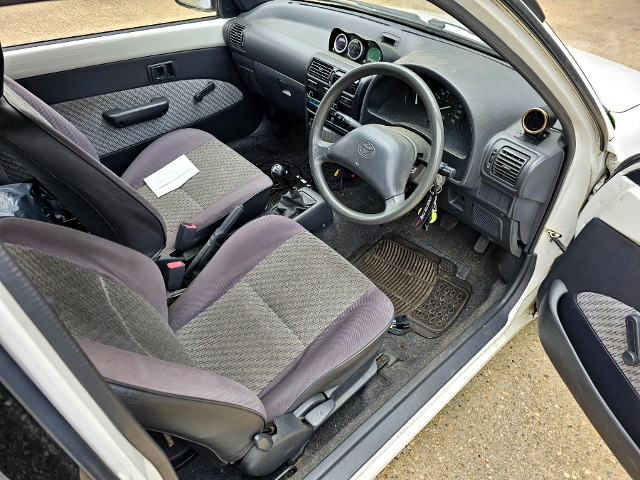 Interior of EP82 TOYOTA STARLET.