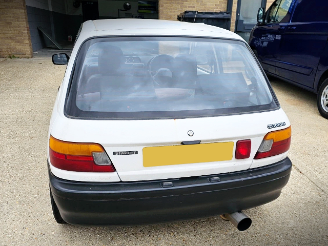 Tail lights of EP82 TOYOTA STARLET.