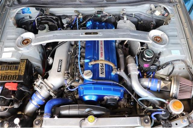 Custom RB25DET turbo engine.