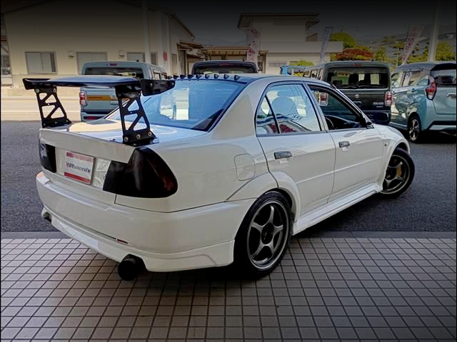 Rear exterior of LANCER EVOLUTION VI RS.