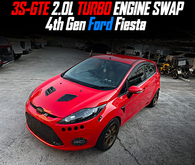 3S-GTE 2.0L TURBO ENGINE swapped 4th Gen Ford Fiesta.