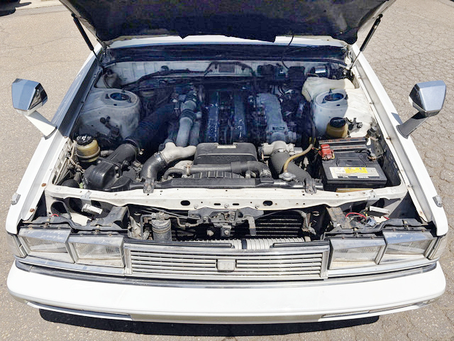 1JZ-GTE 2500cc Twin Turbo engine.