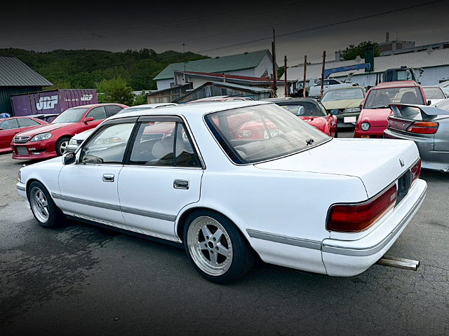 Rear exterior of GX81 MARK II SEDAN.