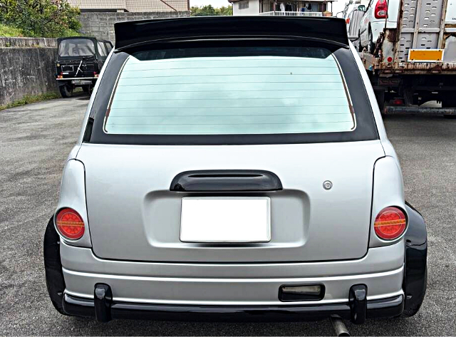 Rear exterior of WORKS WIDEBODY 5th Gen MIRA.