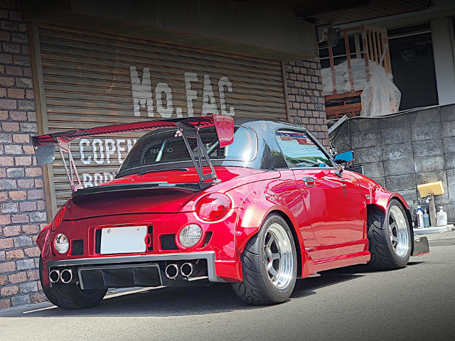 Rear exterior of WIDEBODY L880K DAIHATSU COPEN.