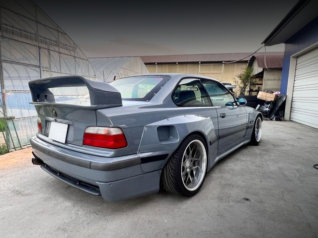 Rear exterior of PANDEM WIDEBODY E36 BMW 318is.