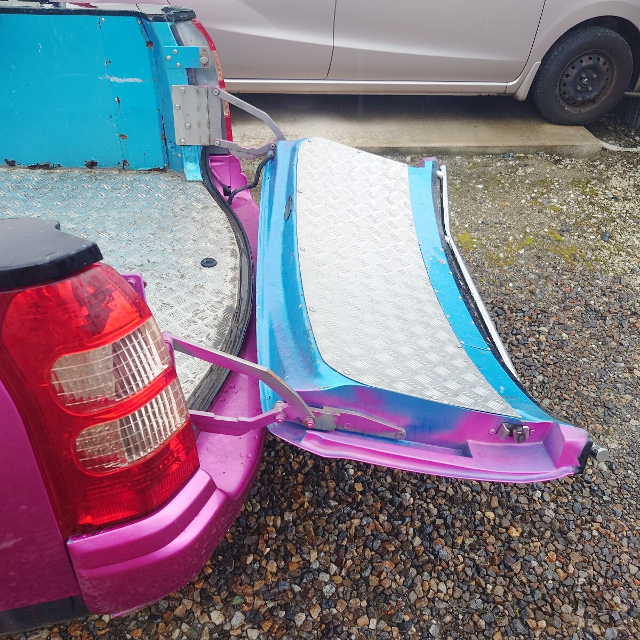 Rear Hatch Gate of 50 TOYOTA PROBOX With PICKUP TRUCK CONVERSION.