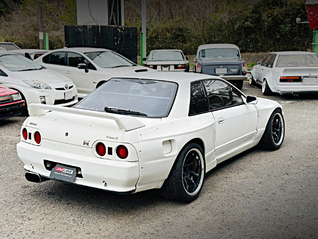 Rear exterior of PANDEM WIDEBODY R32 SKYLINE GT-R V-SPEC II.