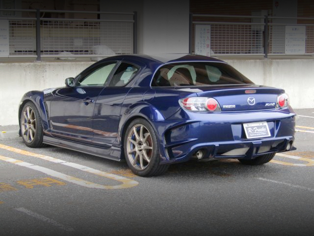 Rear exterior of SE3P MAZDA RX-8.