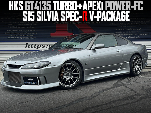 HKS GT4135 TURBO+APEXi POWER-FC in the S15 SILVIA SPEC-R V-PACKAGE.