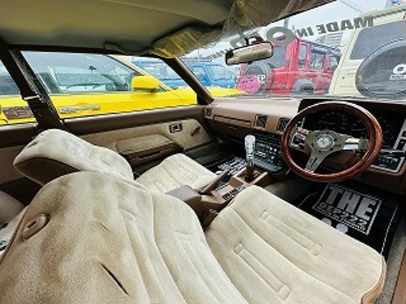 Interior of 80s IMSA SILHOUETTO WIDEBODY ST140 CORONA 1800 EX SALOON.