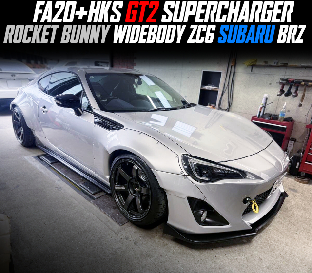 FA20+HKS GT2 SUPERCHARGER in the ROCKET BUNNY WIDEBODY ZC6 SUBARU BRZ.