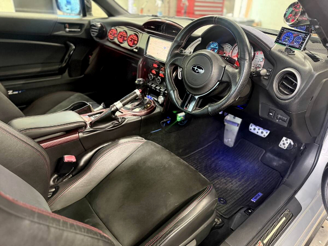 Interior of ROCKET BUNNY WIDEBODY ZC6 SUBARU BRZ.