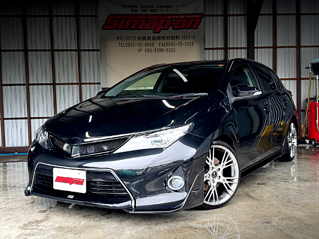 Front exterior of ZRE186H AURIS 1.8RS S-PACKAGE.