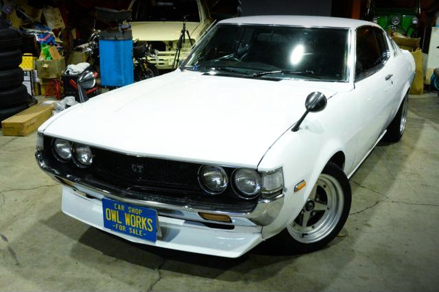 Front exterior of 1st Gen TOYOTA CELICA LIFTBACK.