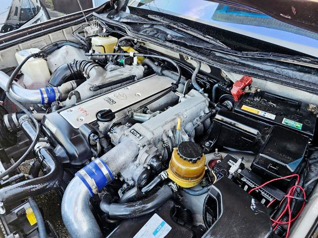 VVT-i 1JZ-GTE turbo engine.