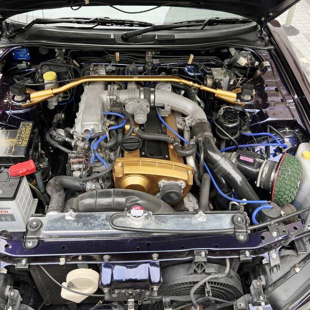 RB25DET turbo engine of URAS SUPER WIDEBODY ER34 SKYLINE 2-DOOR 25GT TURBO.