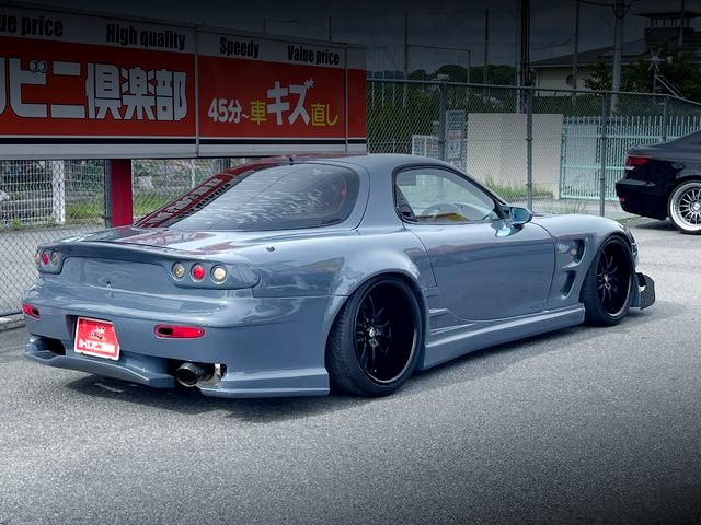 Rear exterior of FD3S RX-7 TYPE-RS.