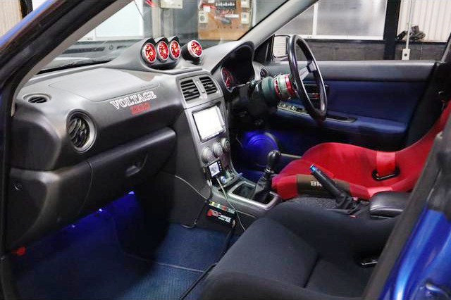 Interior of WIDEBODY GDB HAWKEYE WRX STI.