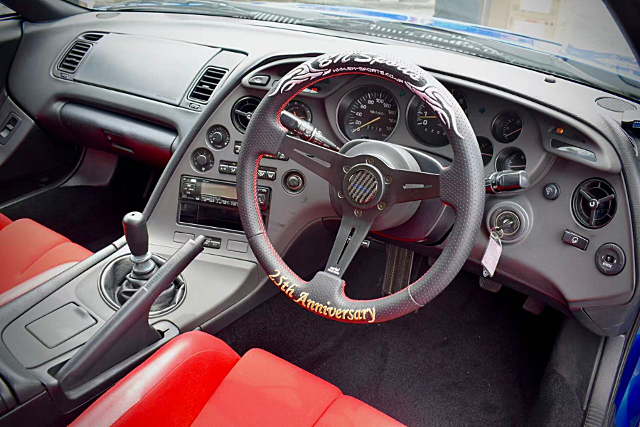 Interior of BN-SPORTS DEMO CAR WIDEBODY JZA80 SUPRA RZ-S.