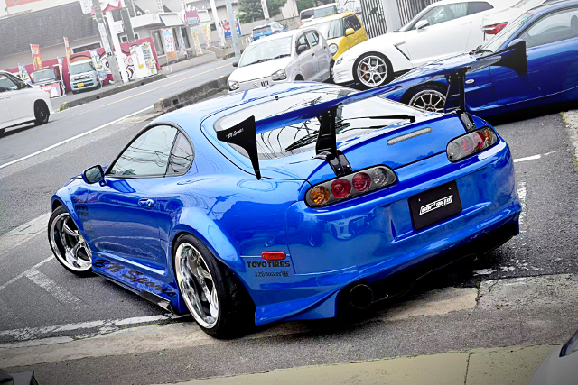 Rear exterior of BN-SPORTS DEMO CAR WIDEBODY JZA80 SUPRA RZ-S.