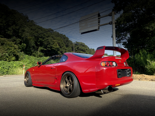 Rear exterior of JZA80 SUPRA SZ AERO TOP.