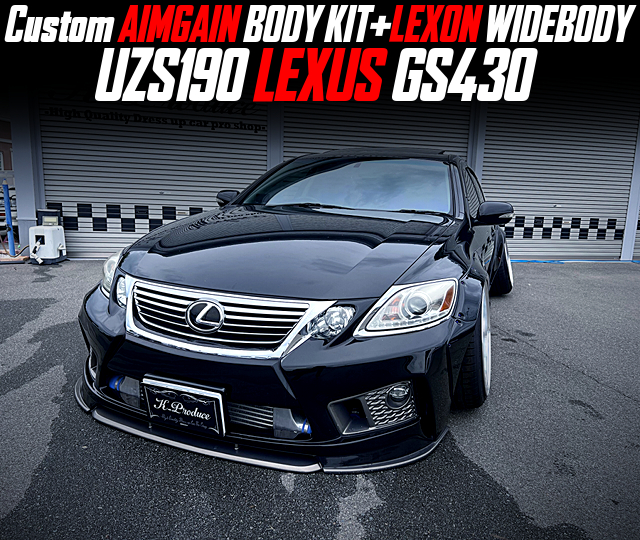 Custom AIMGAIN BODY KIT + Custom LEXON WIDEBODY installed UZS190 LEXUS GS430.