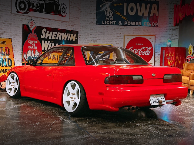 Rear exterior of 180SX Faced PS13 SILVIA.