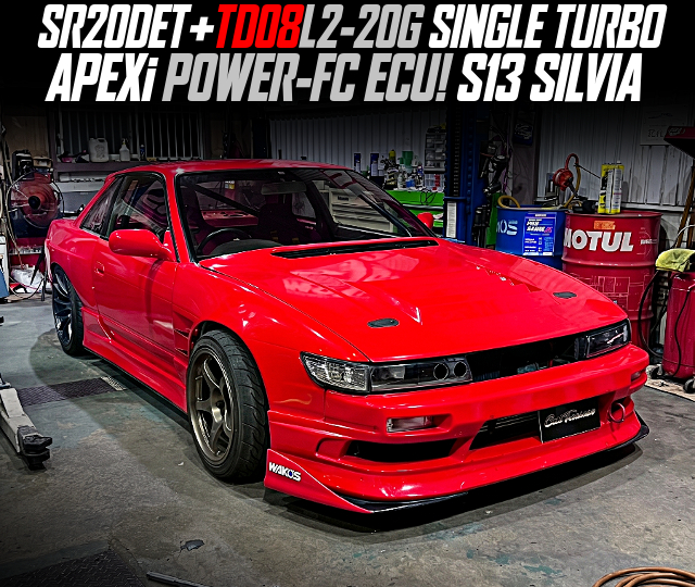 SR20DET+TD08L2-20G SINGLE TURBO, APEXi POWER-FC ECU in the S13 SILVIA.