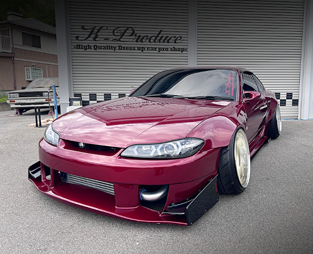 Front exterior of Custom WIDEBODY S15 SILVIA SPEC-S.