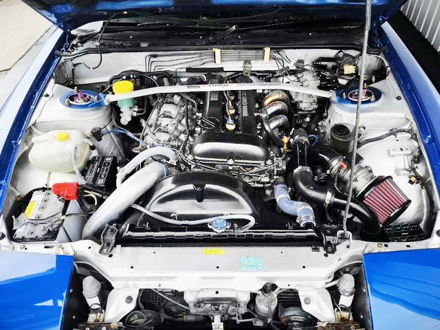 SR20DET turbo engine of VERTEX WIDEBODY RPS13 180SX TYPE-G.