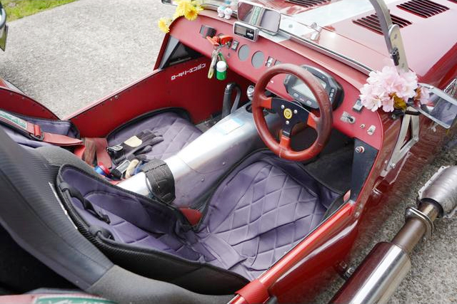 Interior of Caterham Super 7.