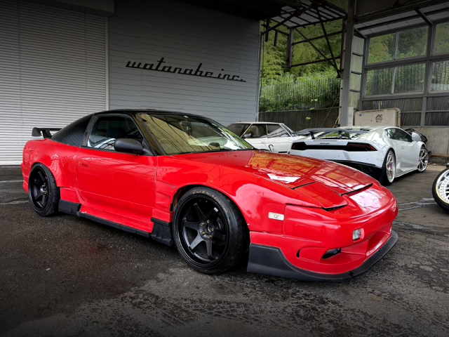 Front exterior of WIDEBODY RPS13 180SX TYPE-X.