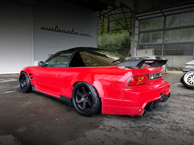 Rear exterior of WIDEBODY RPS13 180SX TYPE-X.