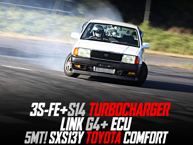 3S-FE+S14 TURBOCHARGER, LINK G4+ ECU, in the SXS13Y TOYOTA COMFORT of 5MT.
