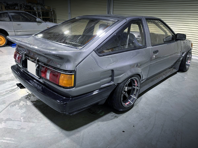 Rear exterior of AE86 COROLLA LEVIN.