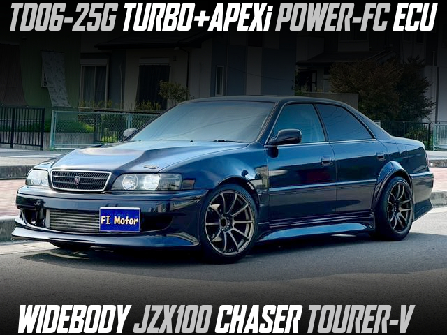 TD06-25G TURBO+APEXi POWER-FC EC, in the WIDEBODY JZX100 CHASER TOURER-V.