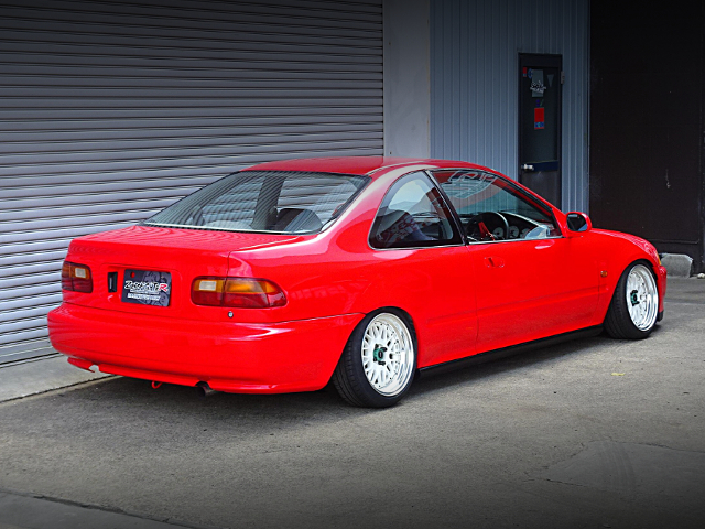 Rear Side exterior of EJ1 CIVIC COUPE.