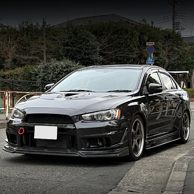 Front exterior of CZ4A LANCER EVOLUTION X GSR.