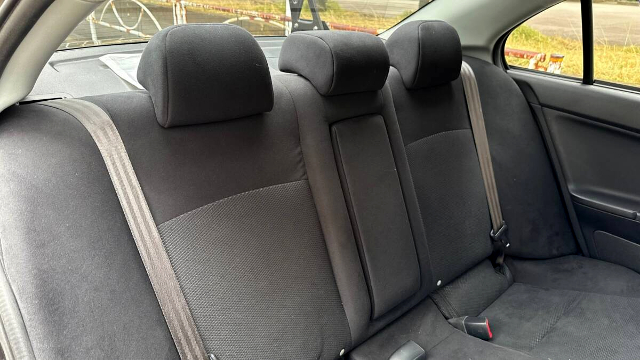 Back seat of CZ4A LANCER EVOLUTION X GSR.