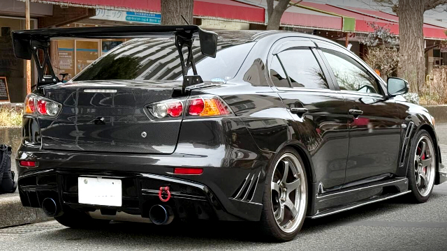 Rear exterior of CZ4A LANCER EVOLUTION X GSR.